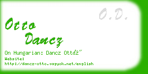 otto dancz business card